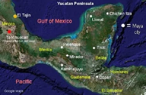 Cultura Mesoamericana ubicación geográfica de la cultura mesoamericana