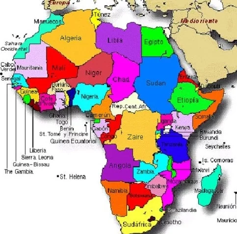 photo Mapa De Africa Con Division Politica Y Nombres En Español un procesos de cambios y divisiones