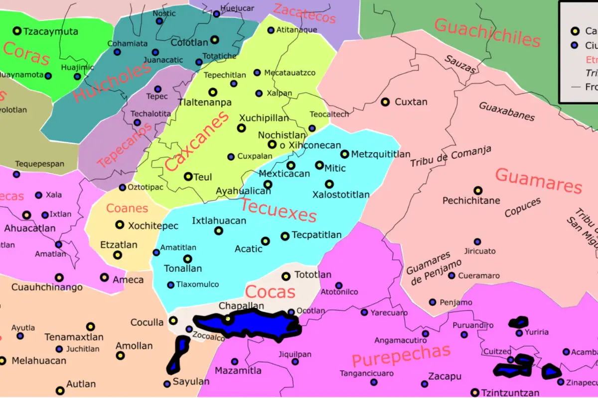 Mapa de purépechas