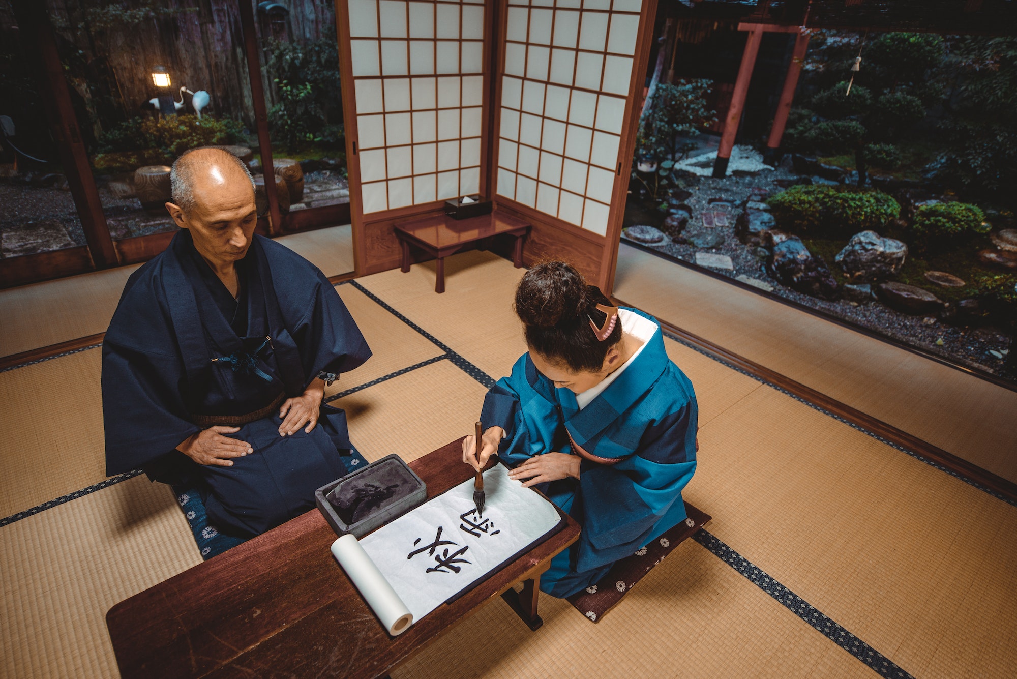 Símbolos japoneses. Foto por Envato.