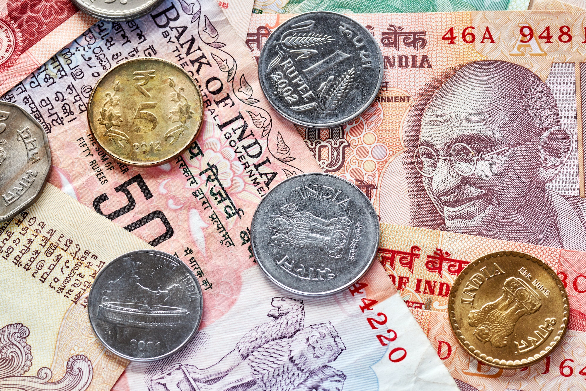 Moneda India. Foto por Envato.